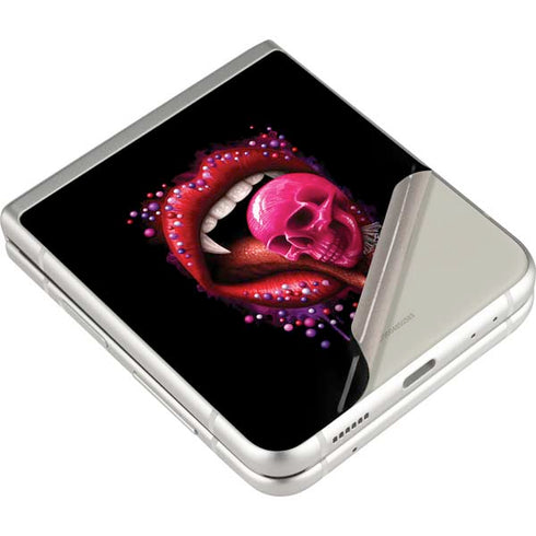 Vampire Skull Lollypop by Sarah Richter Galaxy Z Flip4 5G Skin